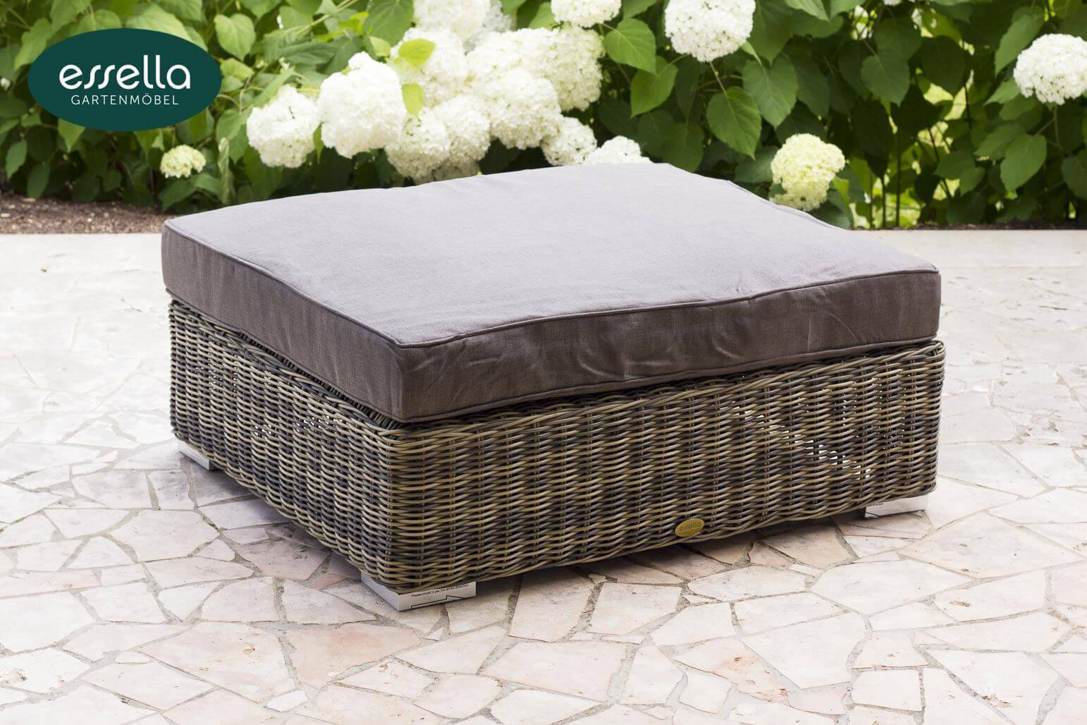 Essella Polyrattan Sitzgruppe "Cannes" : naturoptik : rundgeflecht : gartenmode.de