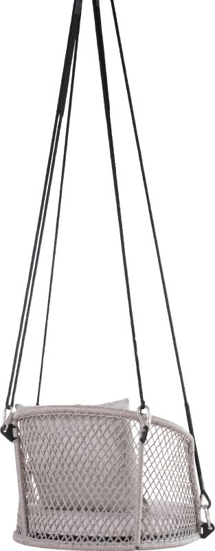 Aluminium Hängesessel Odea Schwarz/Salt/Cream inkl. Aufhängeset