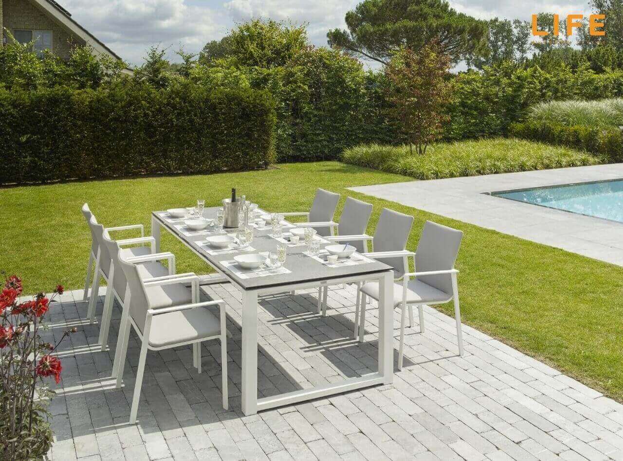 Aluminium Dining Set Primavera - Sense gesamt