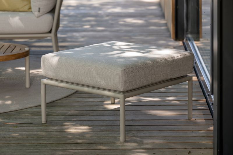 Aluminium Kordel Lounge Romy Greige/Vanilla