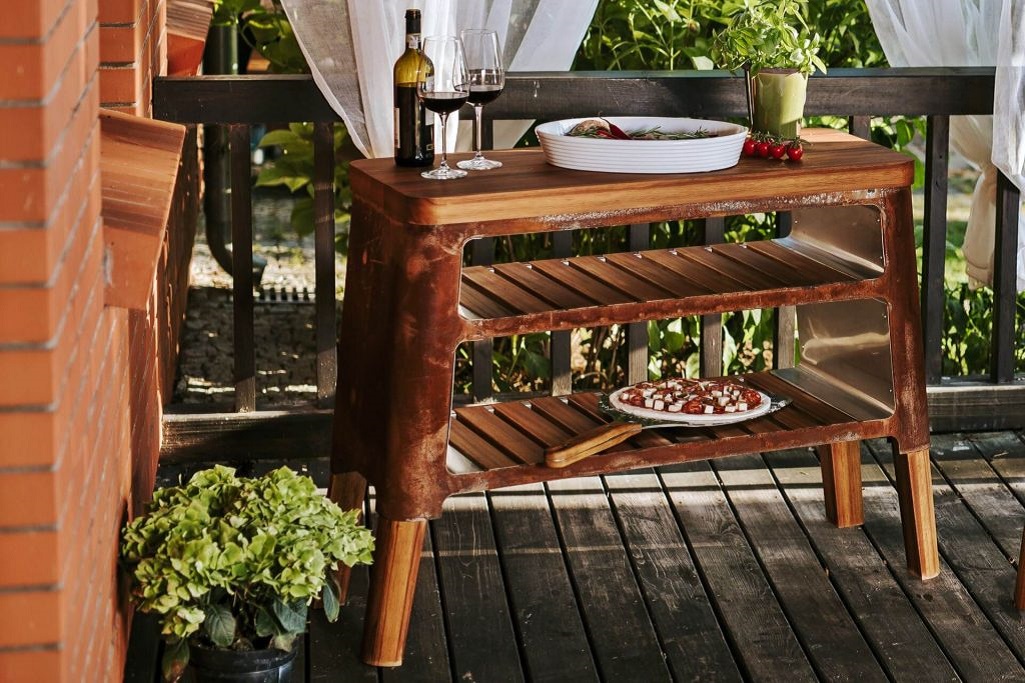 Nexo Kommode Cortenstahl