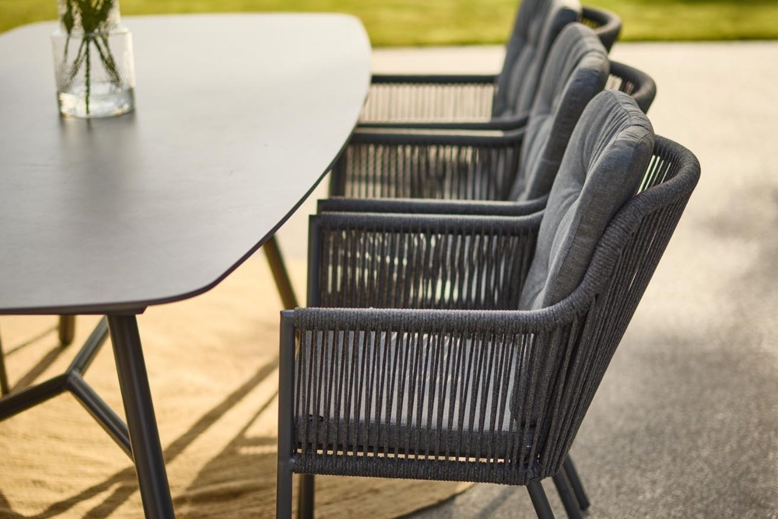 Aluminium Sitzgruppe Cairo Rope Benevento Keramik