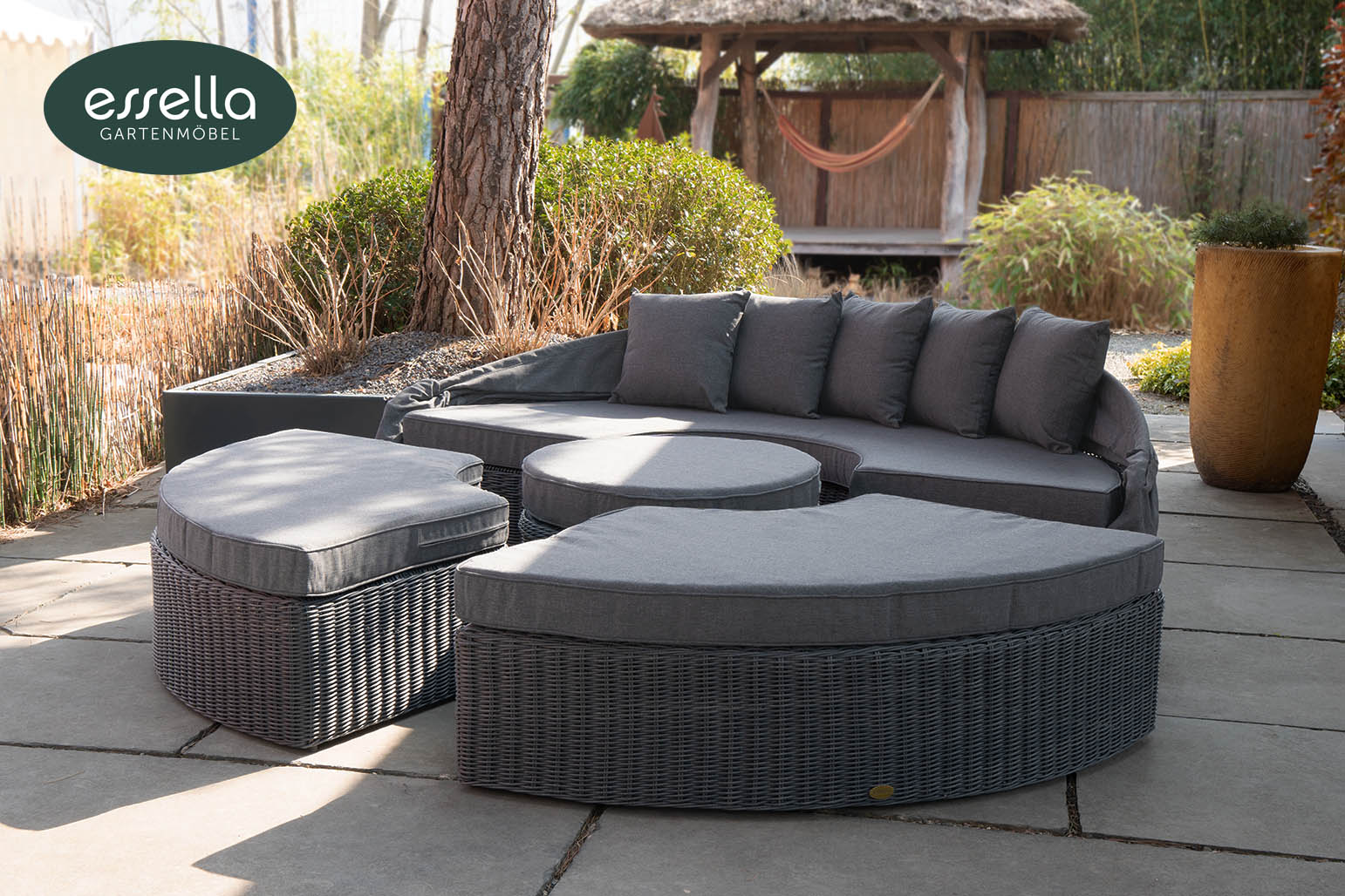 Polyrattan Sonneninsel Honolulu Rundgeflecht