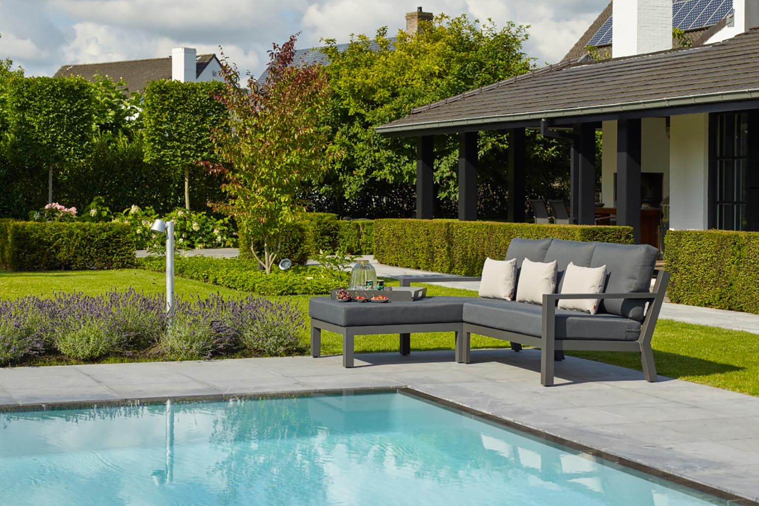 Aluminium Lounge Timber Lava