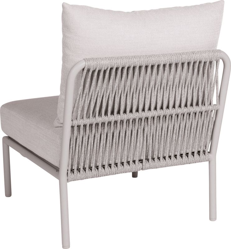 Aluminium Kordel Lounge Romy Greige/Vanilla