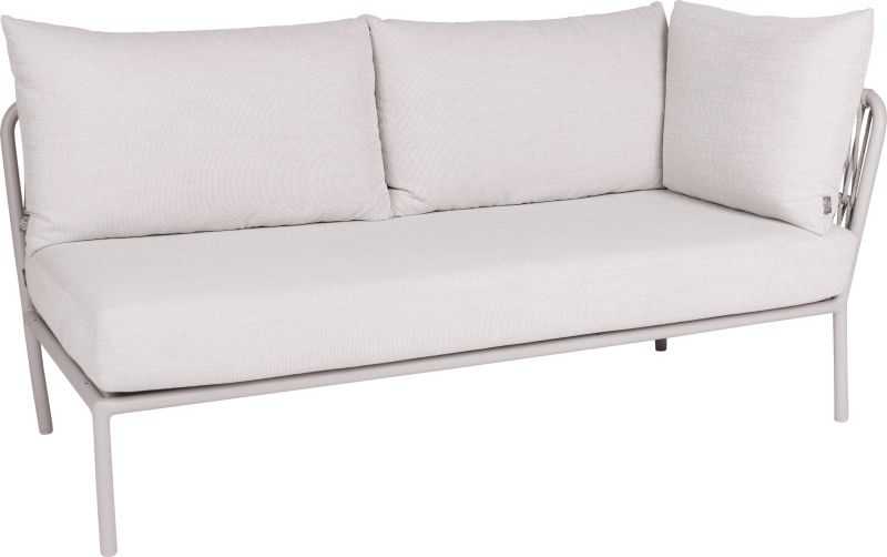 Aluminium Kordel Lounge Romy Greige/Vanilla