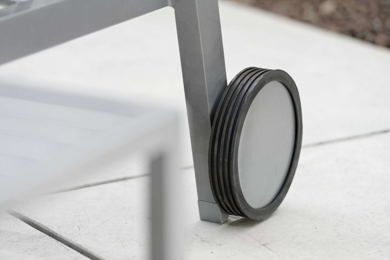 Aluminium Rollenliegen Robin Anthrazit/Perlgrau inkl. Auflage